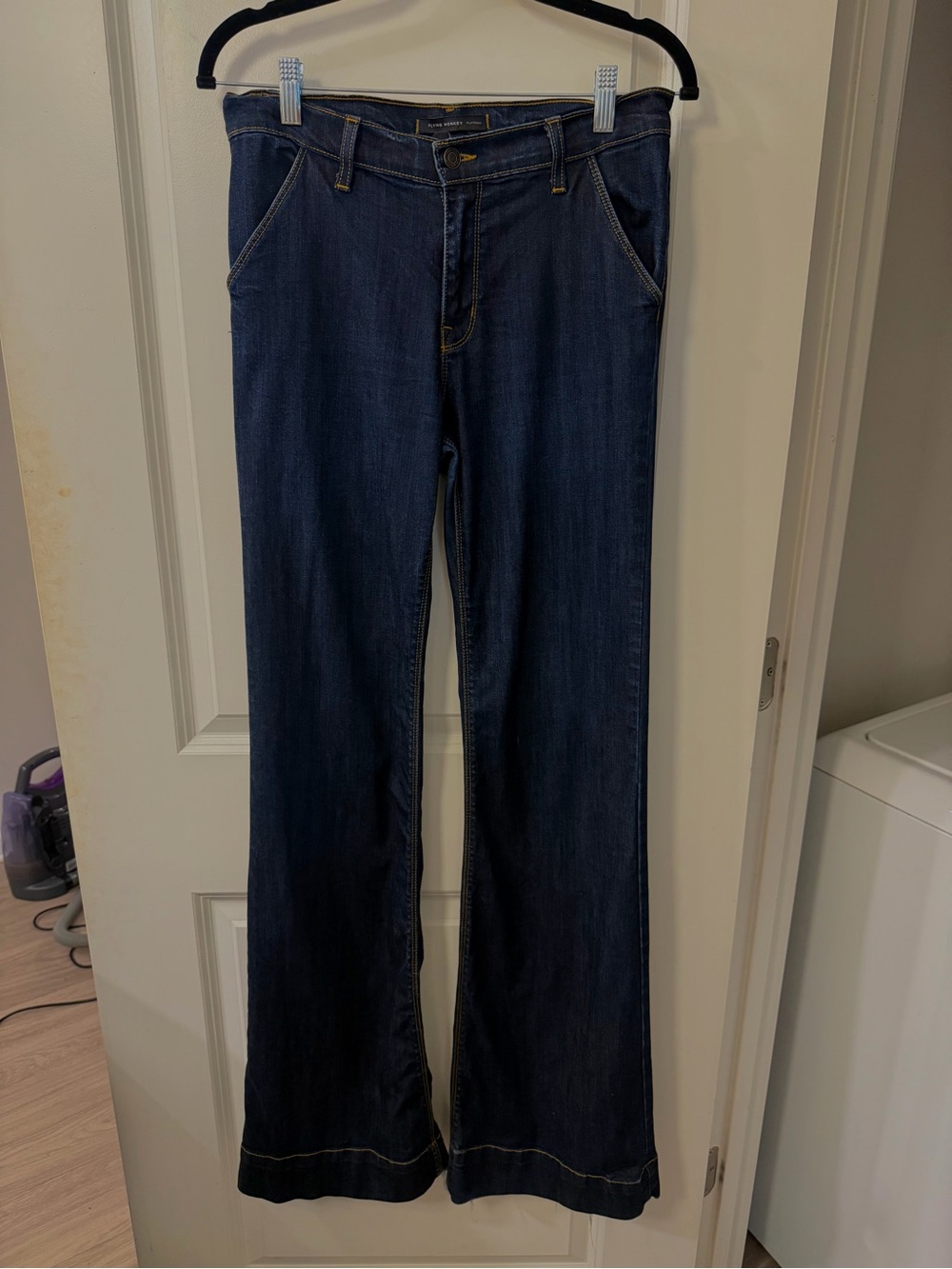 Flying Monkey Dark Blue Flare Jeans